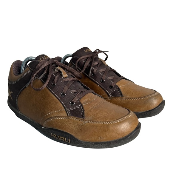 Kuru Pika Men’s Brown Leather Lace Up Sneakers Plantar Fasciitas Size 11 - Picture 3 of 10
